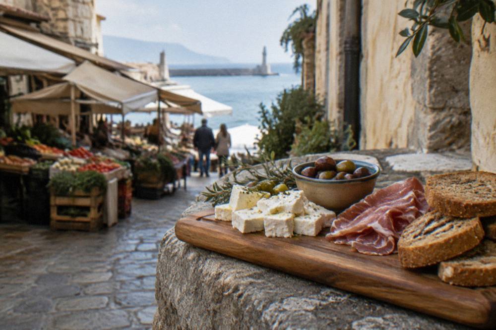 Four-Product Cretan Tasting Tour, Chania