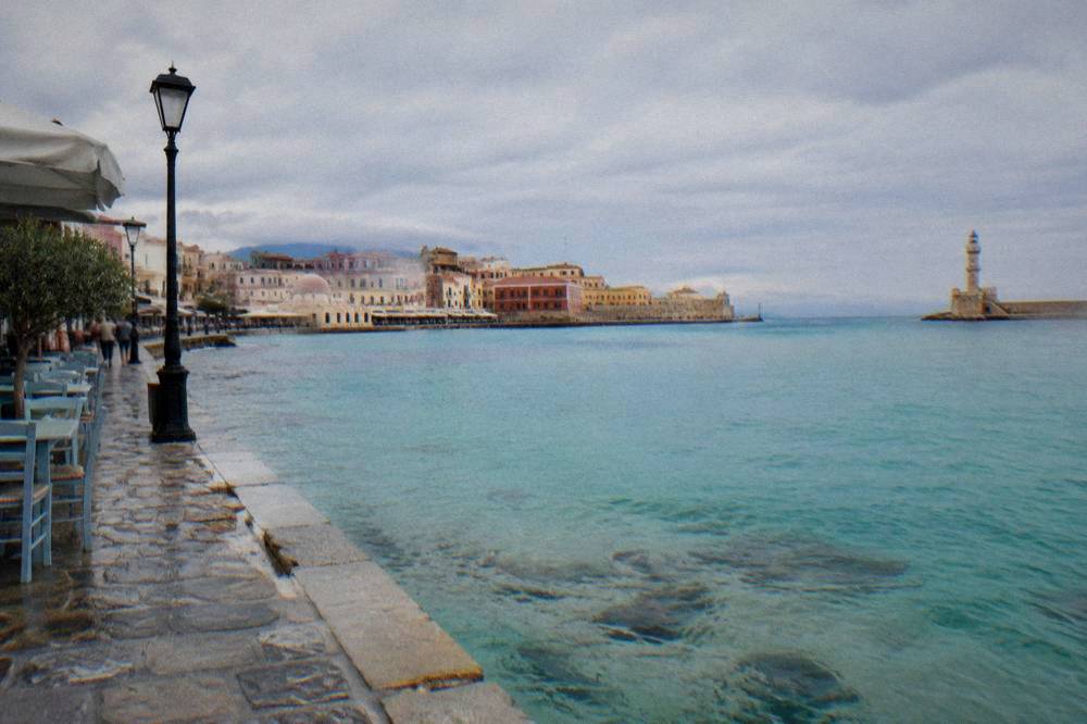 Turquoise shallows at a west Crete lagoon beach
